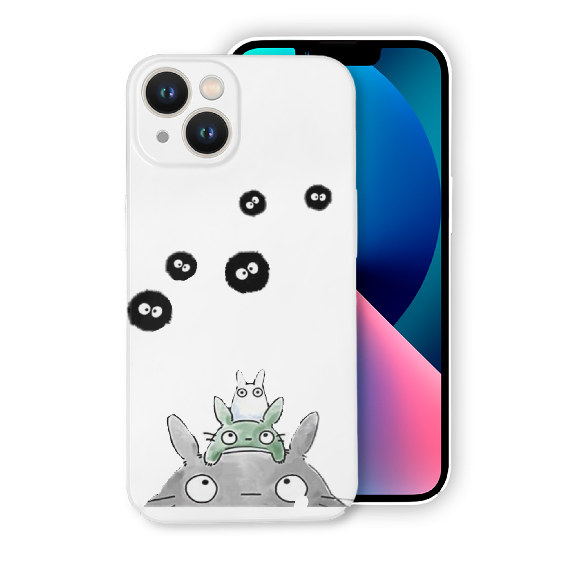 （画像用） となりのトトロ 草壁メイ 草壁サツキ My Neighbor Totoro Satsuki Kusakabe Mei Kusakabe 【iPhone 14シリーズ対応】ハードケース